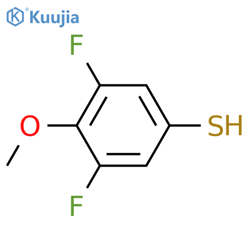 3,5-difluoro-4-methoxybenzene-1-thiol structure
