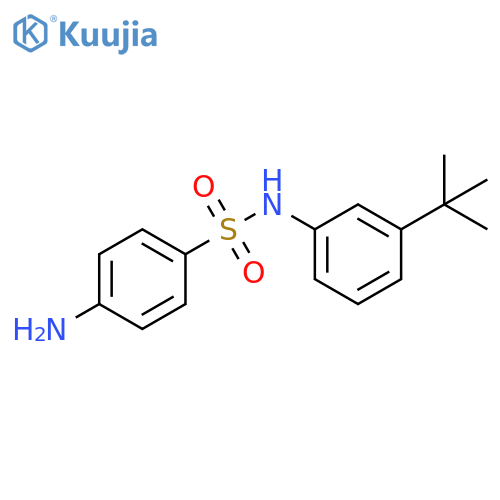 4-Amino-N-(3-tert-butyl-phenyl)benzene sulfonamide structure