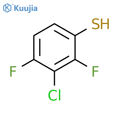 3-chloro-2,4-difluorobenzene-1-thiol structure