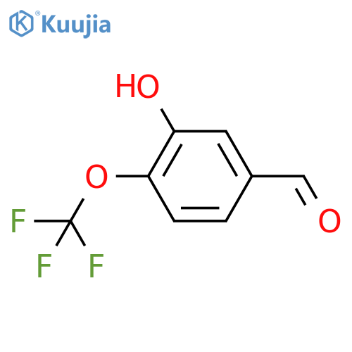 3-Hydroxy-4-(trifluoromethoxy)benzaldehyde structure