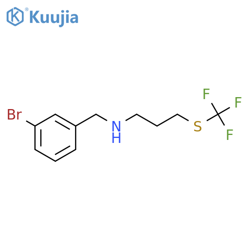 N-(3-bromobenzyl)-3-[(trifluoromethyl)sulfanyl]-1-propanamine structure