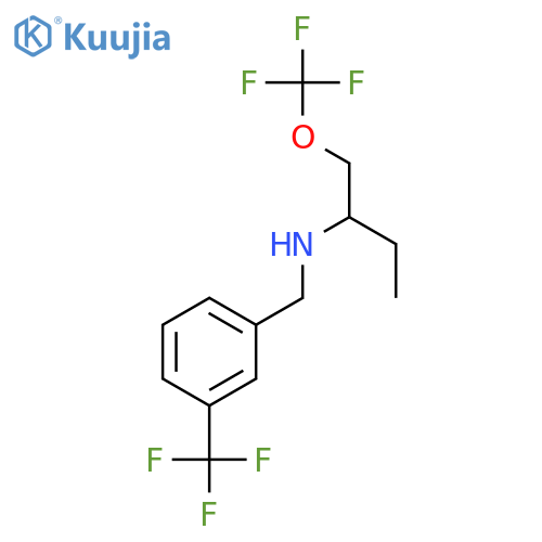 (1-Trifluoromethoxymethyl-propyl)-(3-trifluoromethyl-benzyl)-amine structure