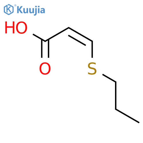 2-Propenoic acid, 3-(propylthio)-, (Z)- structure