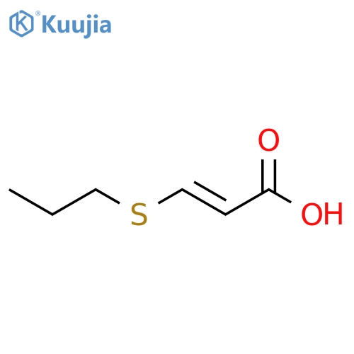 3-(propylsulfanyl)prop-2-enoic acid structure
