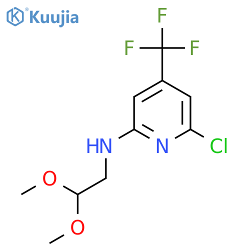 6-Chloro-N-(2,2-dimethoxyethyl)-4-(trifluoromethyl)pyridin-2-amine structure