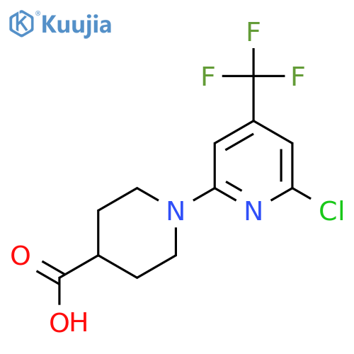 6'-Chloro-4'-trifluoromethyl-3,4,5,6-tetrahydro-2H-1,2'bipyridinyl-4-carboxylic Acid structure