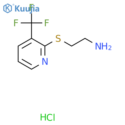 2-(3-Trifluoromethyl-pyridin-2-ylsulfanyl)-ethylamine; hydrochloride structure