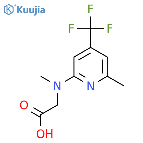 Methyl-(6-methyl-4-trifluoromethyl-pyridin-2-yl)-amino-acetic acid structure