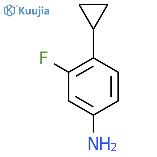 4-Cyclopropyl-3-fluoroaniline structure