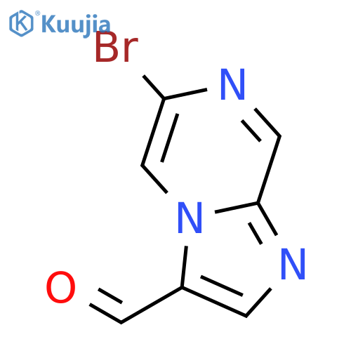 6-Bromoimidazo[1,2-a]pyrazine-3-carbaldehyde structure