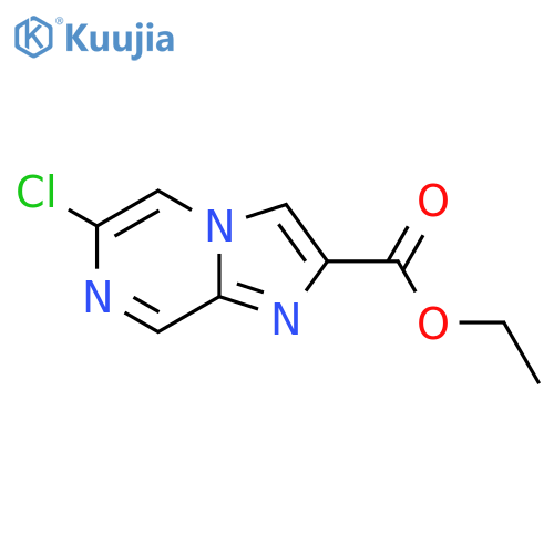 Ethyl 6-chloroimidazo[1,2-a]pyrazine-2-carboxylate structure