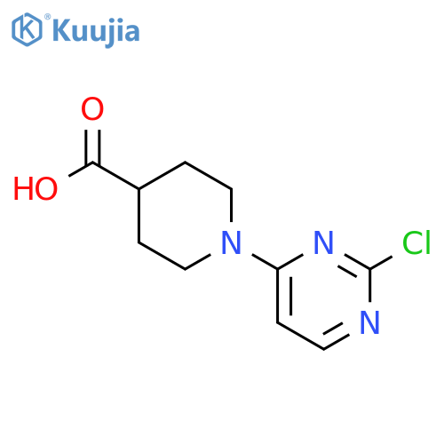 1-(2-Chloropyrimidin-4-yl)piperidine-4-carboxylic acid structure