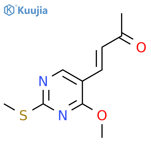 3-Buten-2-one, 4-[4-methoxy-2-(methylthio)-5-pyrimidinyl]- structure