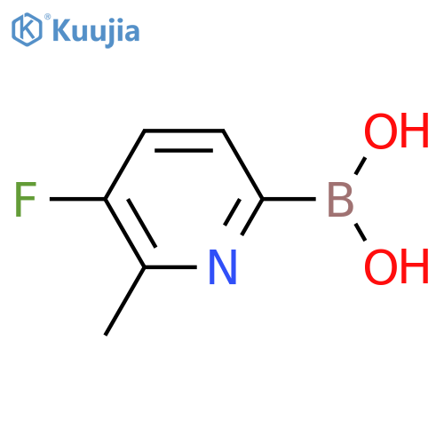 5-Fluoro-6-methylpyridine-2-boronic acid structure