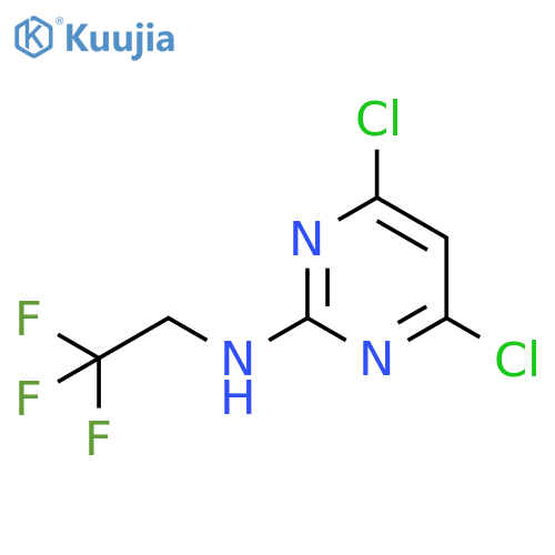 4,6-dichloro-N-(2,2,2-trifluoroethyl)pyrimidin-2-amine structure