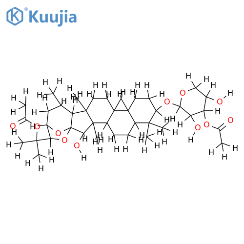 25-O-acetylcimigenol-3-O-[3'-O-acetyl]-beta-D-xylopyranoside structure