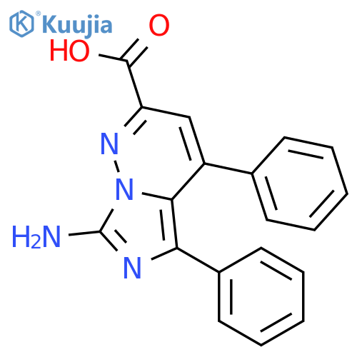 Imidazo[1,5-b]pyridazine-2-carboxylic acid, 7-amino-4,5-diphenyl- structure