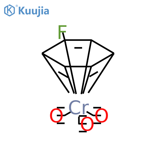 Chromium, tricarbonyl(h6-fluorobenzene)- structure