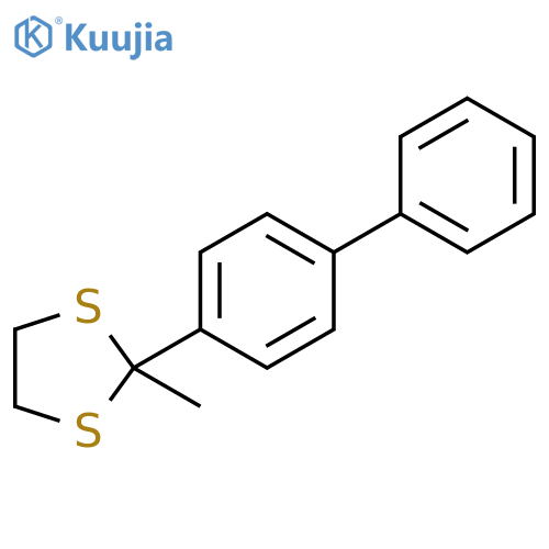 1,3-Dithiolane, 2-[1,1'-biphenyl]-4-yl-2-methyl- structure