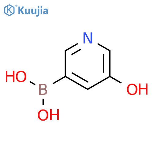 (5-Hydroxypyridin-3-yl)boronic acid structure