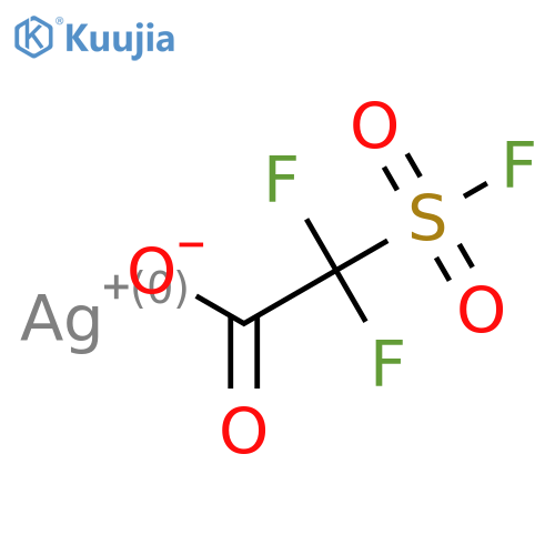 Fluorosulfonyldifluoroacetic acid silver(I) salt structure