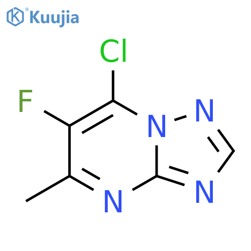 7-Chloro-6-fluoro-5-methyl-[1,2,4]triazolo[1,5-a]pyrimidine structure