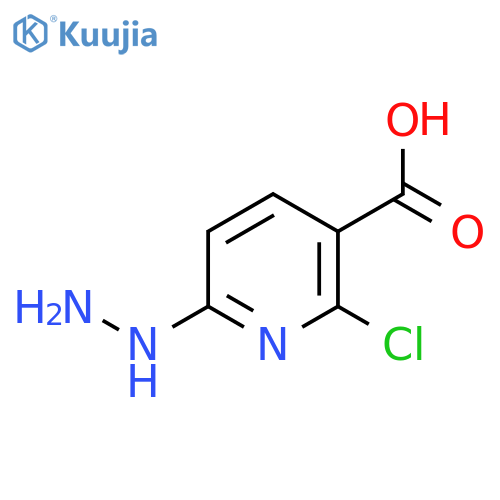 2-Chloro-6-hydrazinylnicotinic acid structure