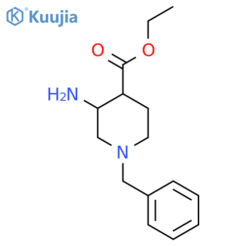3-Amino-1-benzyl-piperidine-4-carboxylic acid ethyl ester structure