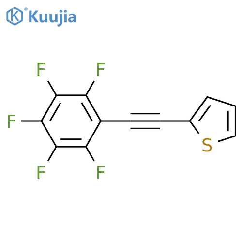 Thiophene, 2-[2-(2,3,4,5,6-pentafluorophenyl)ethynyl]- structure