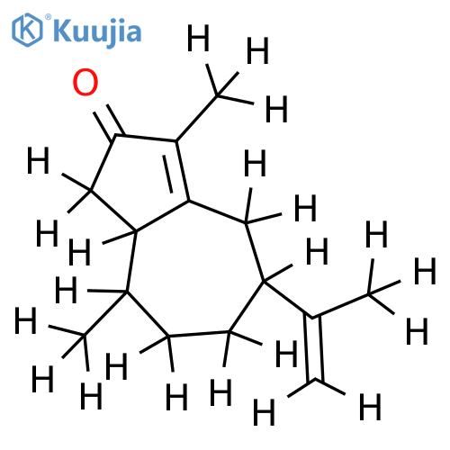 (+)-1alphaH,7alphaH,10alphaH-guaia-4,11-dien-3-one structure