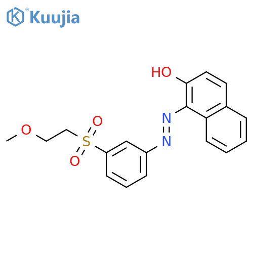 2-Naphthalenol, 1-[[3-[(2-methoxyethyl)sulfonyl]phenyl]azo]- structure