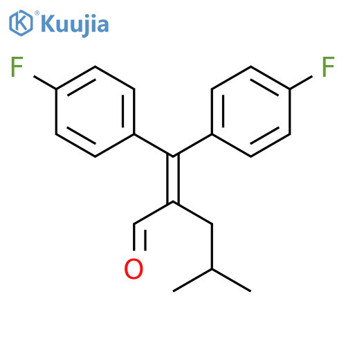 Pentanal, 2-[bis(4-fluorophenyl)methylene]-4-methyl- structure