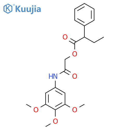 [(3,4,5-trimethoxyphenyl)carbamoyl]methyl 2-phenylbutanoate structure