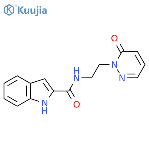 N-2-(6-oxo-1,6-dihydropyridazin-1-yl)ethyl-1H-indole-2-carboxamide structure