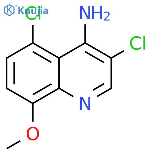 4-Amino-3,5-dichloro-8-methoxyquinoline structure