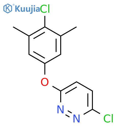 Pyridazine, 3-chloro-6-(4-chloro-3,5-dimethylphenoxy)- structure