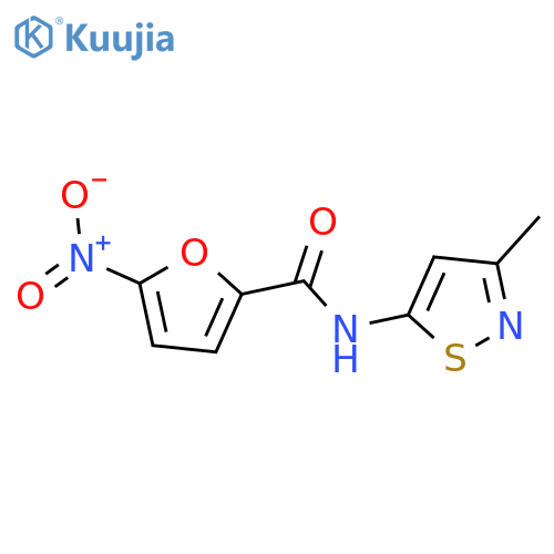 N-(3-methyl-1,2-thiazol-5-yl)-5-nitrofuran-2-carboxamide structure