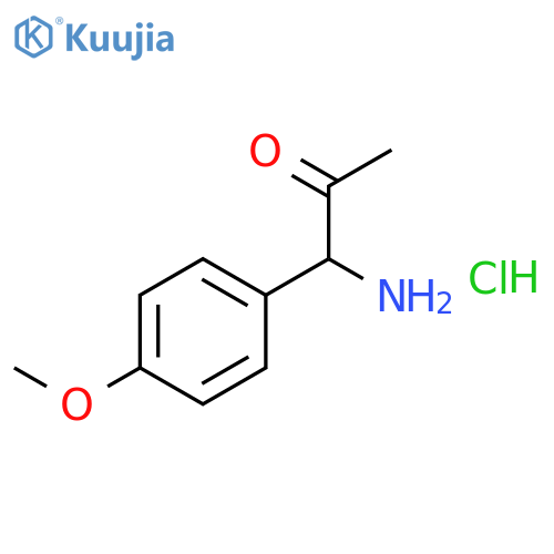 2-Propanone, 1-amino-1-(4-methoxyphenyl)-, hydrochloride structure