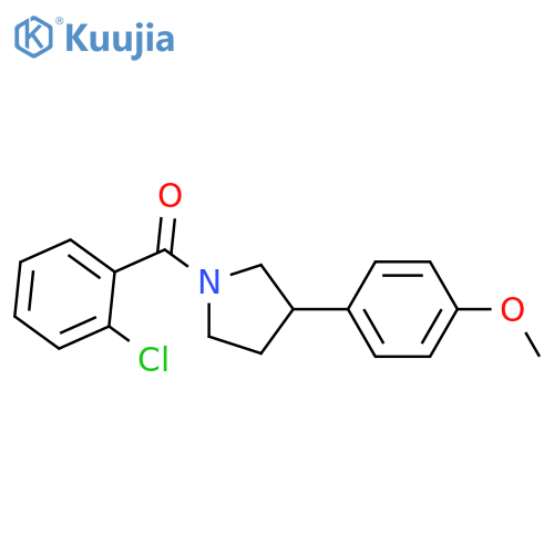 1-(2-chlorobenzoyl)-3-(4-methoxyphenyl)pyrrolidine structure