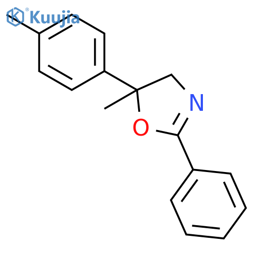 Oxazole, 4,5-dihydro-5-methyl-5-(4-methylphenyl)-2-phenyl- structure