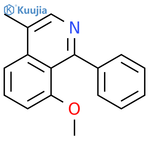 Isoquinoline, 8-methoxy-4-methyl-1-phenyl- structure