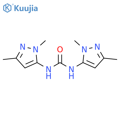 1,3-bis(1,3-dimethyl-1H-pyrazol-5-yl)urea structure