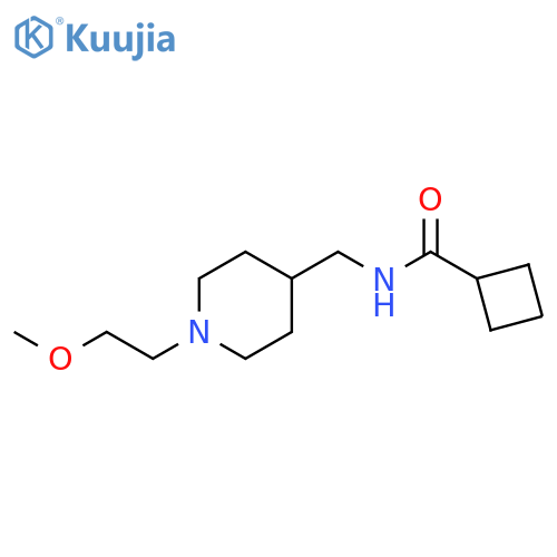 N-{1-(2-methoxyethyl)piperidin-4-ylmethyl}cyclobutanecarboxamide structure