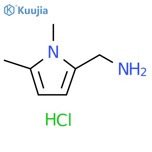 (1,5-dimethyl-1H-pyrrol-2-yl)methanamine hydrochloride structure