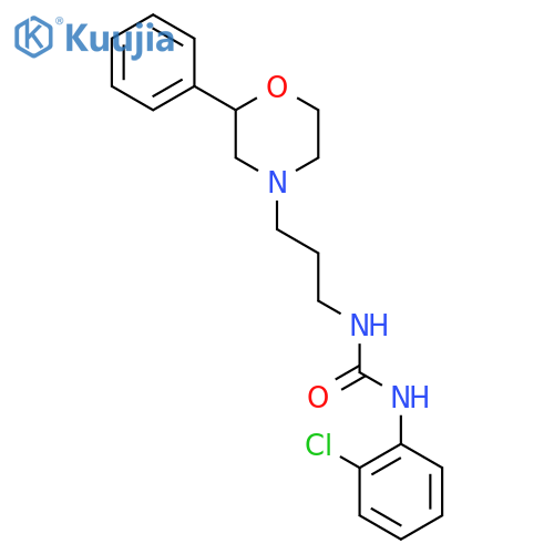 1-(2-chlorophenyl)-3-3-(2-phenylmorpholin-4-yl)propylurea structure