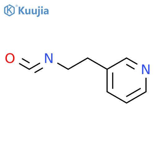 3-(2-isocyanatoethyl)pyridine structure