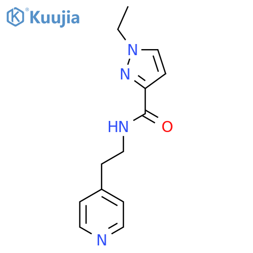 1-ethyl-N-2-(pyridin-4-yl)ethyl-1H-pyrazole-3-carboxamide structure