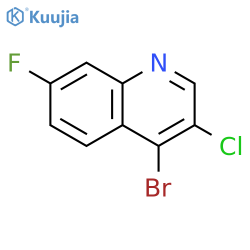 4-Bromo-3-chloro-7-fluoroquinoline structure