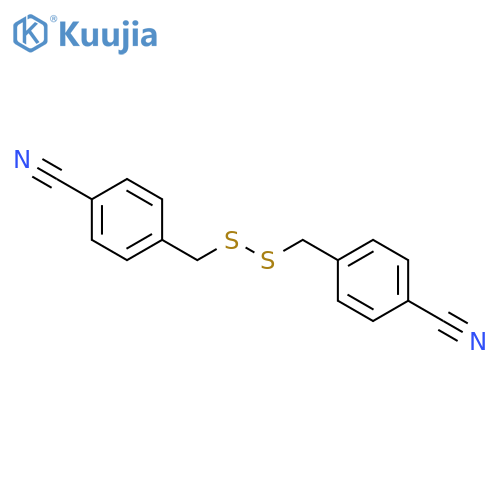 Benzonitrile, 4,4'-[dithiobis(methylene)]bis- structure