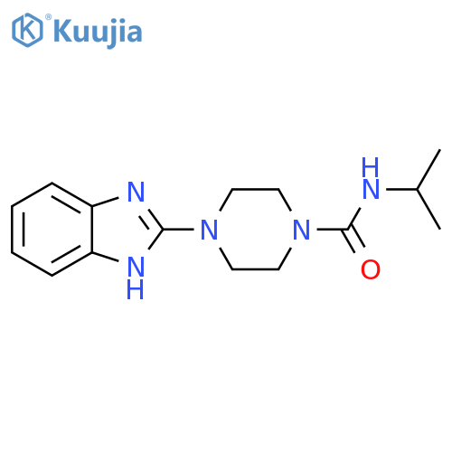 4-(1H-1,3-benzodiazol-2-yl)-N-(propan-2-yl)piperazine-1-carboxamide structure